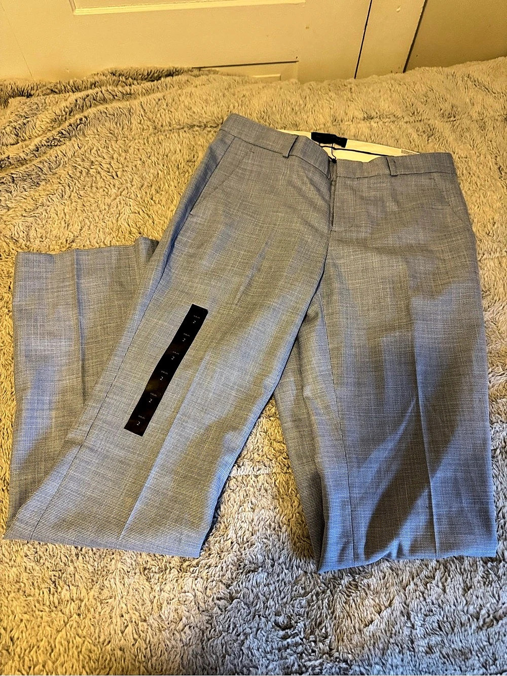 Banana Republic Logan Pant Women's Geometric Ankle Pants Blue & White Size 2 NWT
